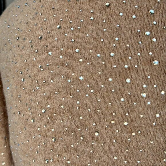 J. CREW Rhinestone Wool-Blend Trendy Color Sweater - Size Small - Picture 4 of 7